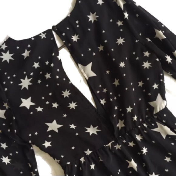 Stella Star DRESS Black Starry LONG-SLEEVED Dress - Picture 4 of 6